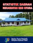 STATISTIK DAERAH KECAMATAN BEO UTARA 2012